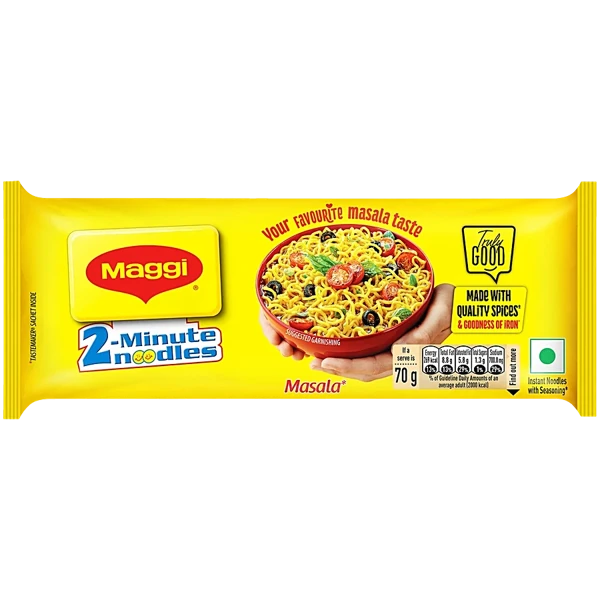 Nestle Maggi 2-Minute Instant Masala Noodles, 4 in 1