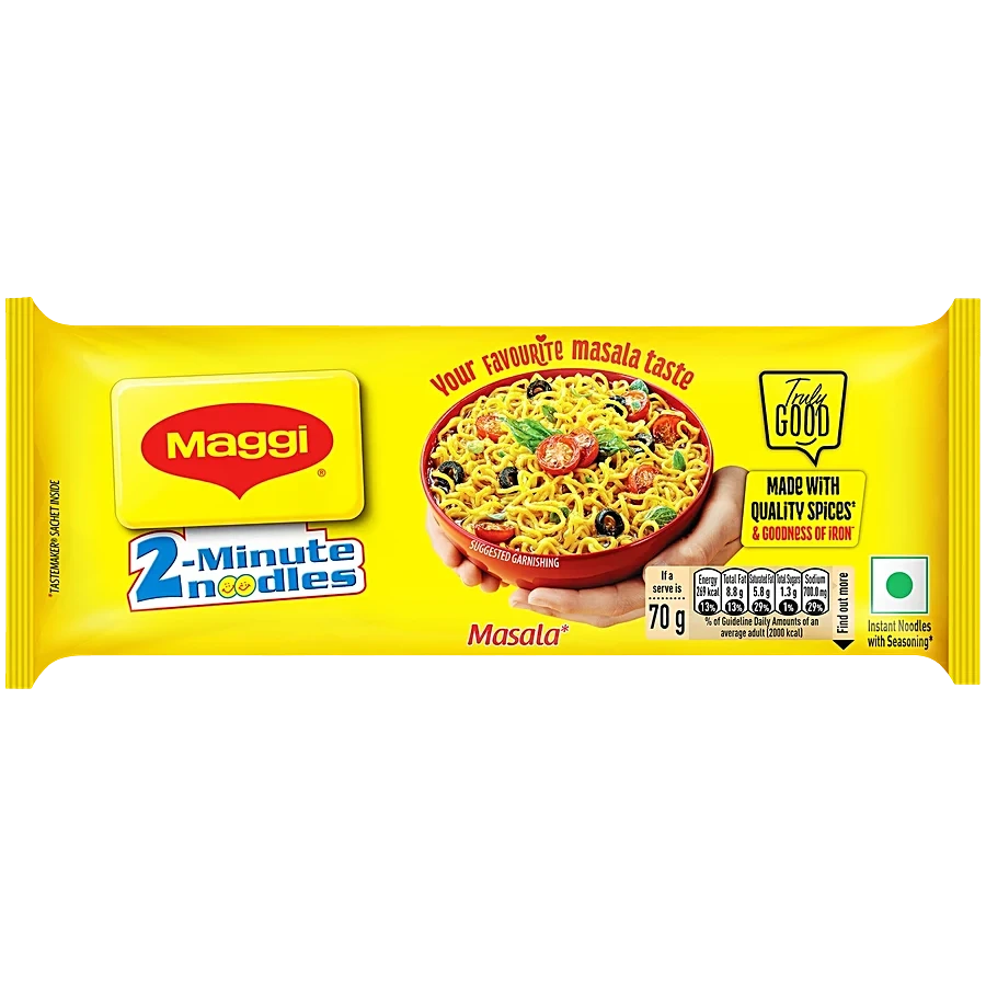 Maggi 2-Minute Instant Masala Noodles, 4 in 1