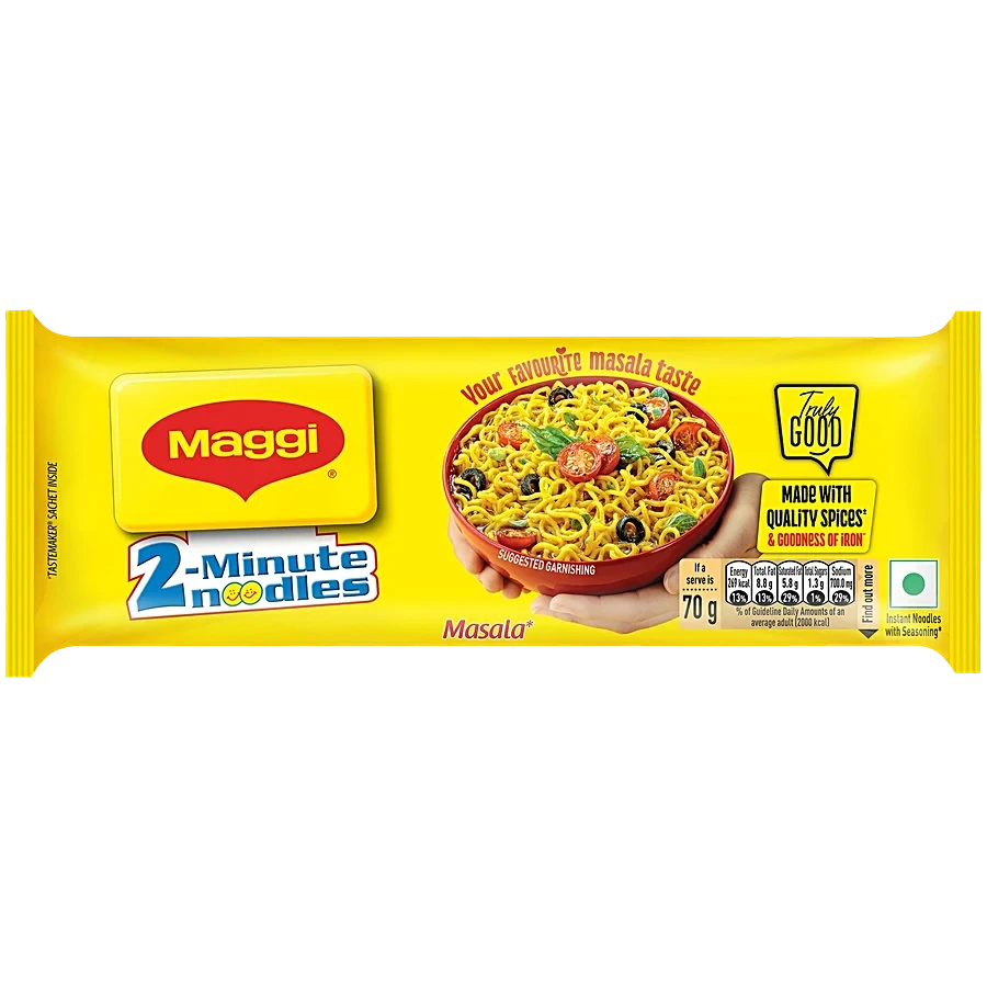 Maggi 2-Minute Instant Masala Noodles, 6 in 1