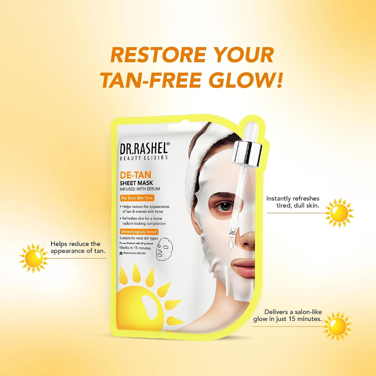 De-Tan Face Sheet Mask