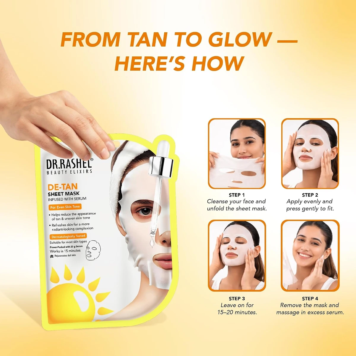 De-Tan Face Sheet Mask