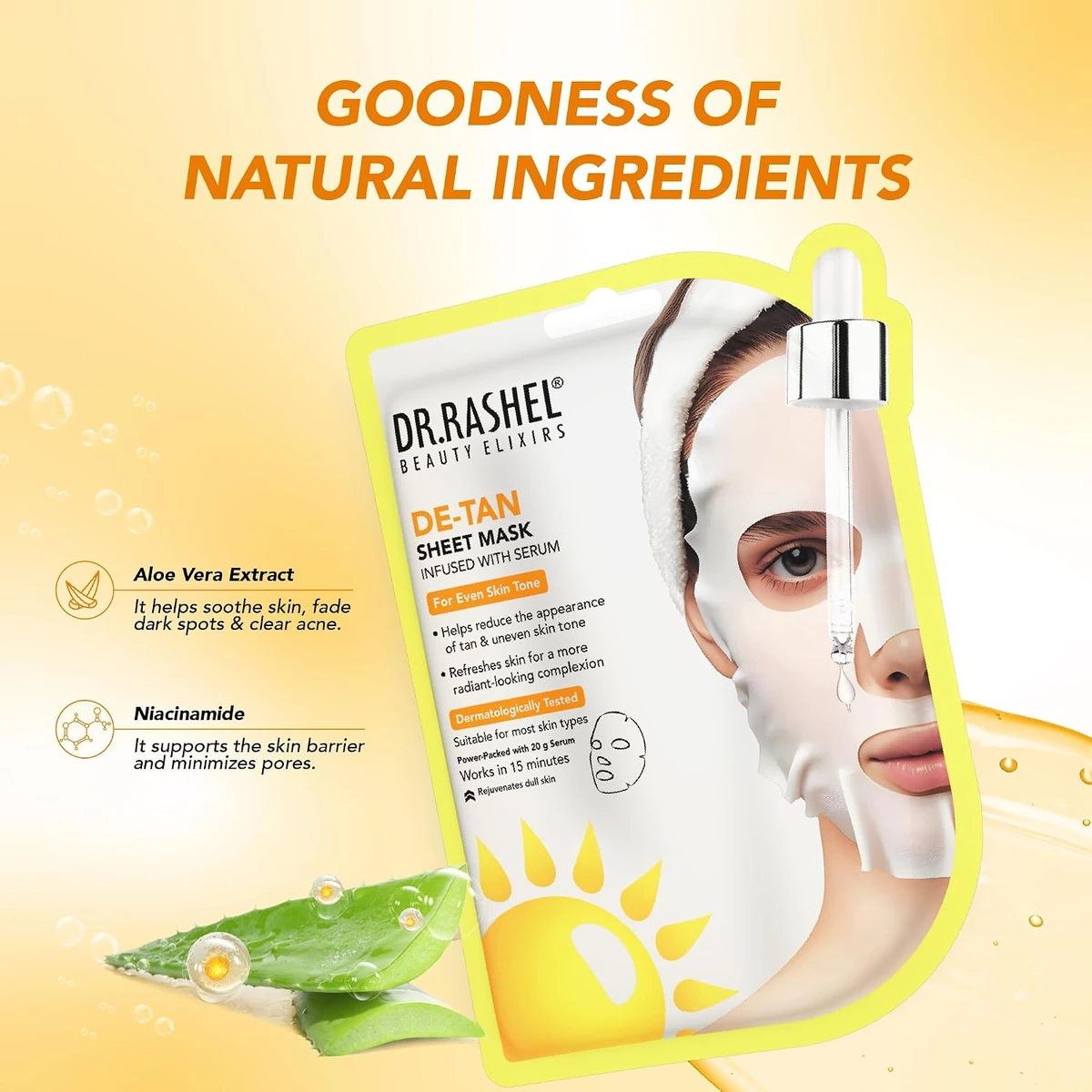 De-Tan Face Sheet Mask