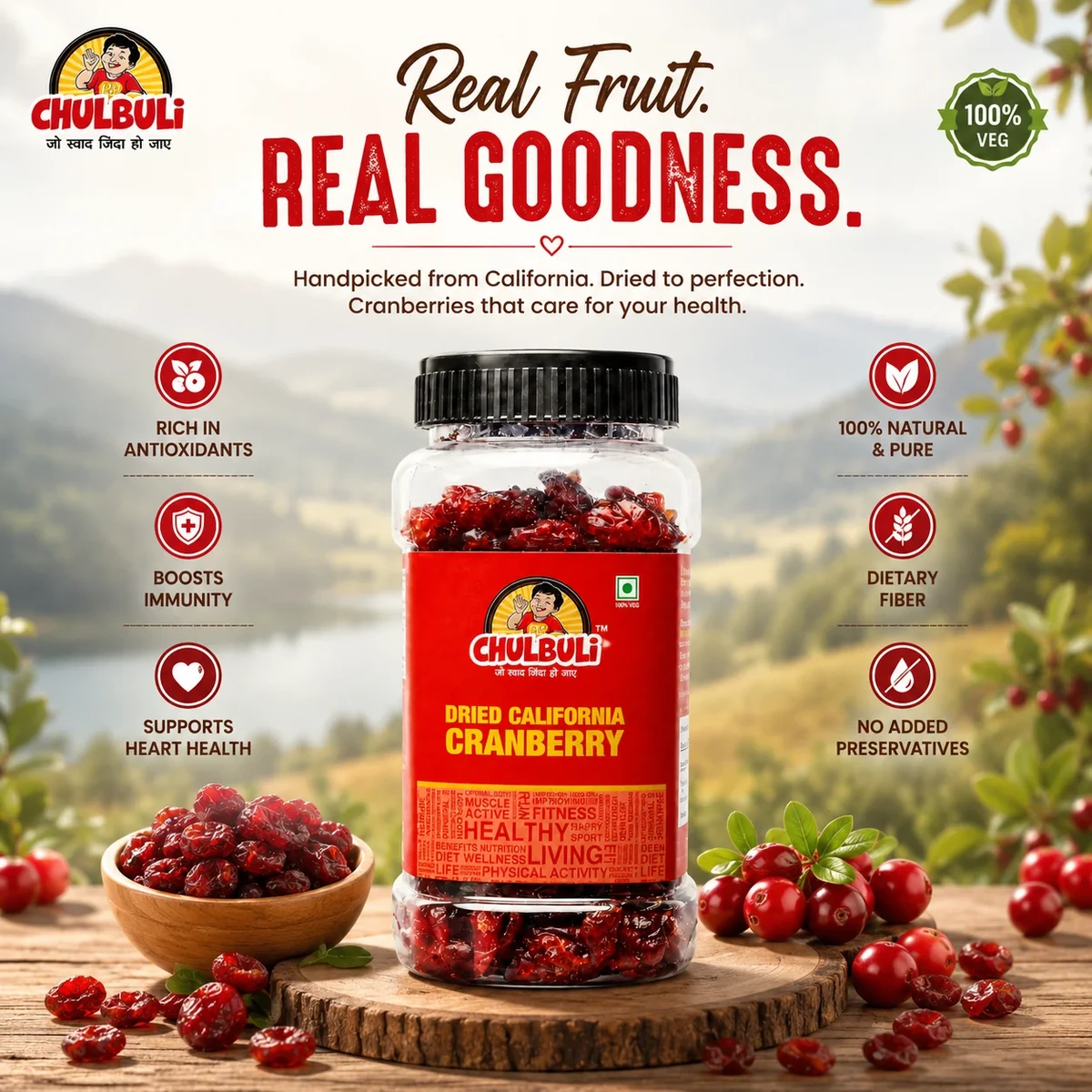 Premium Dried California Cranberry