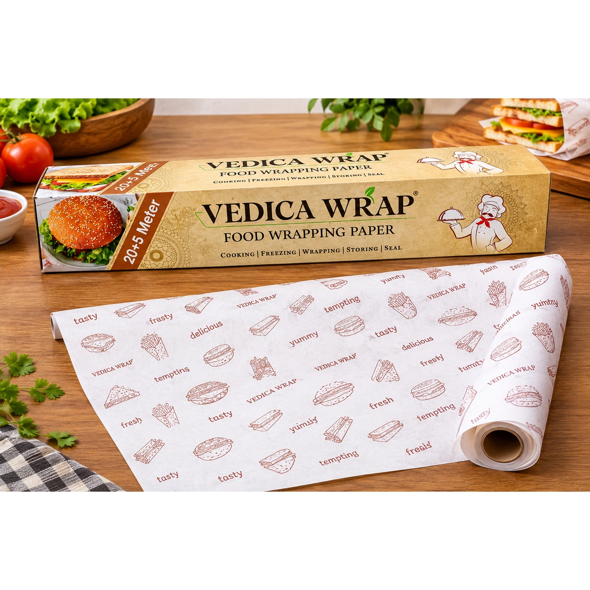 Vedica Wrap Food Wrapping Paper Foil