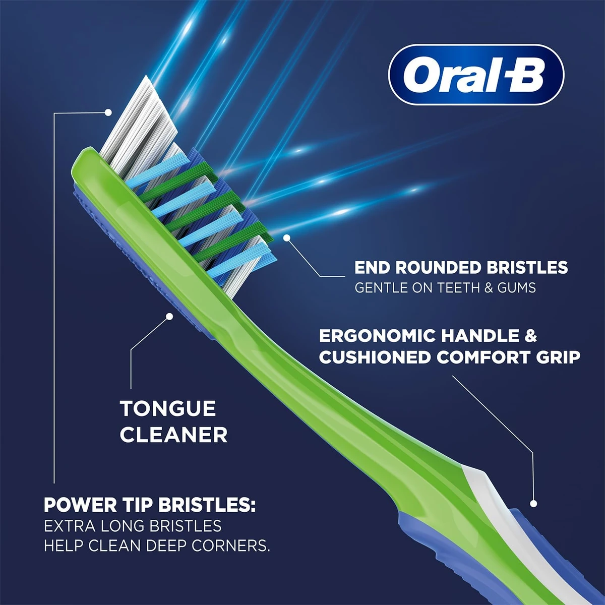 CrissCross Deep Clean Medium Toothbrush
