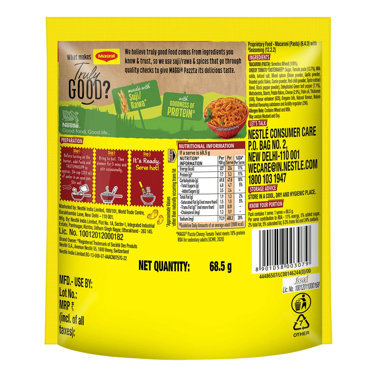 Maggi Pazzta Chessy Tomato Twist Instant Pasta