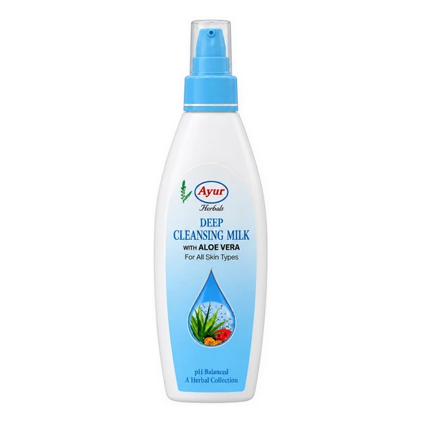 Ayur Deep Cleansing Milk with Aloevera for All Skin Types