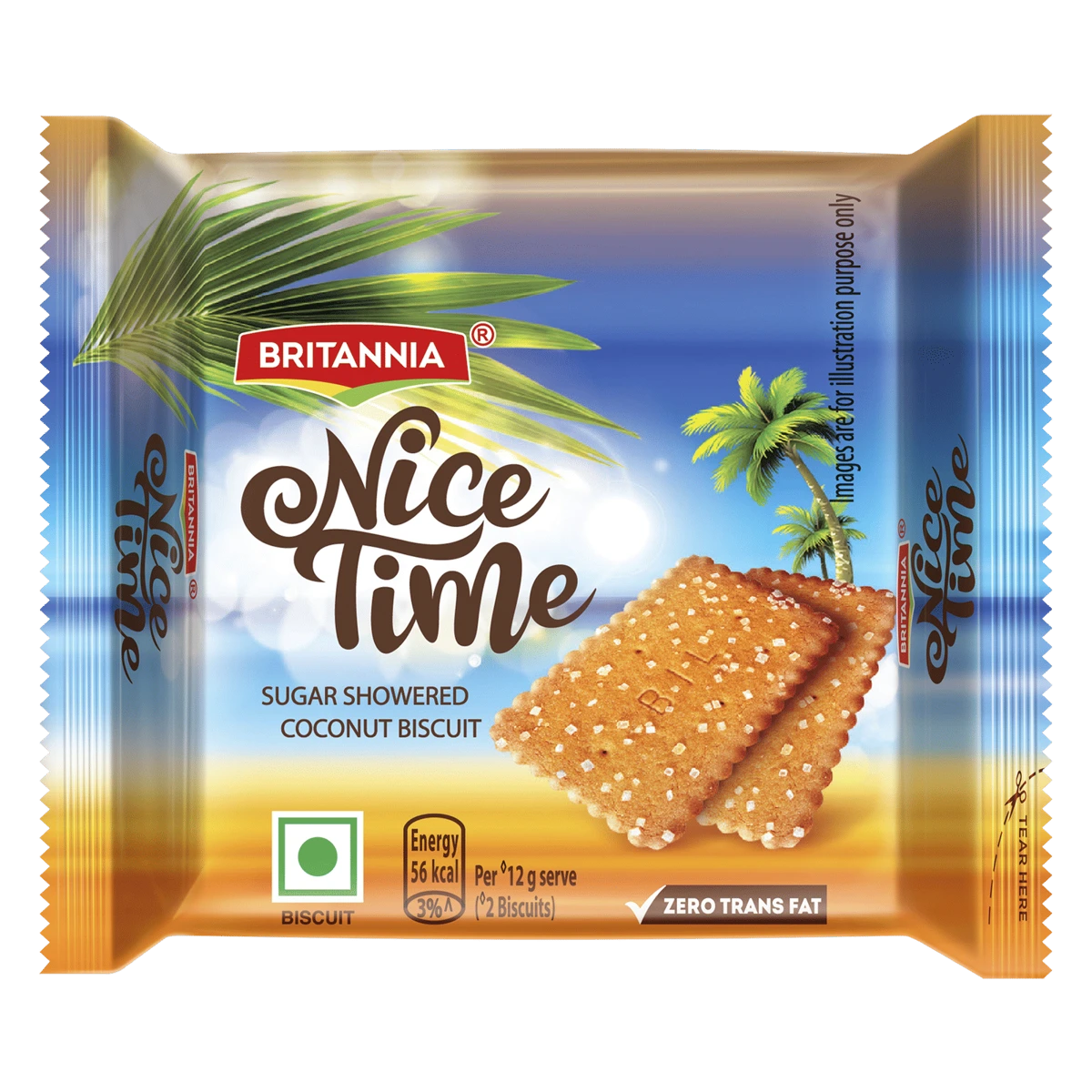 Nice Time Sugar Showered Coconut Biscuits