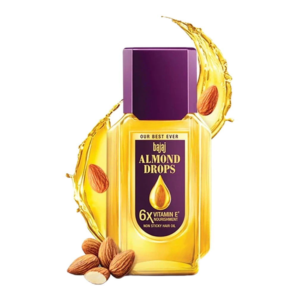 Almond Drops 6X Vitamin E Nourishment Non Sticky Hair Oil
