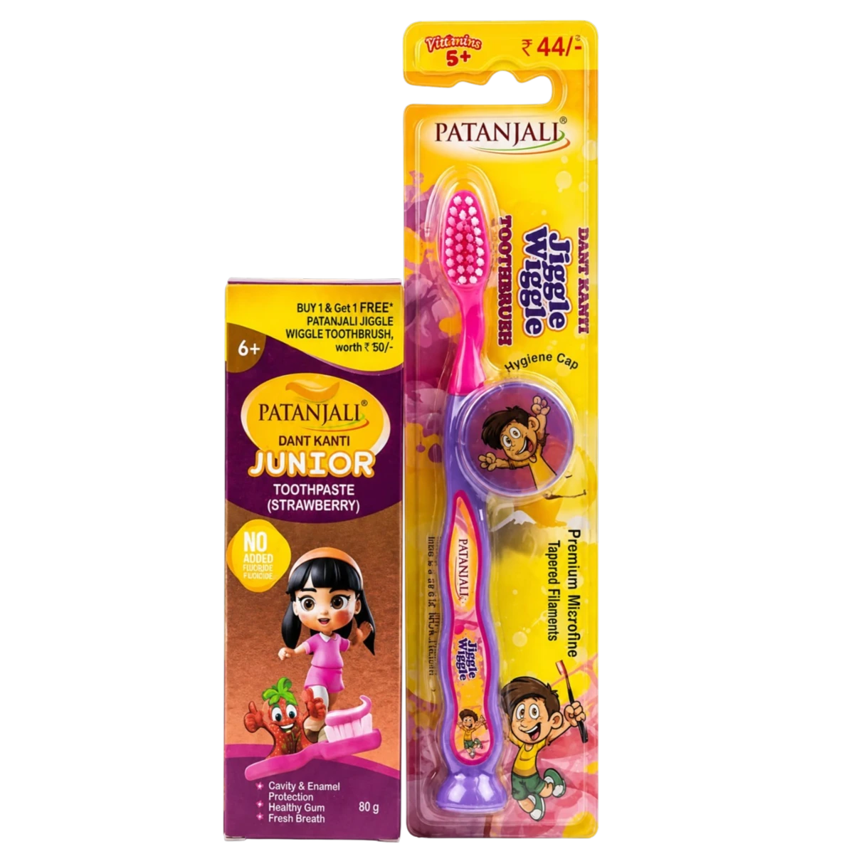 Dant Kanti Junior Strawberry Toothpaste with Free Toothbrush