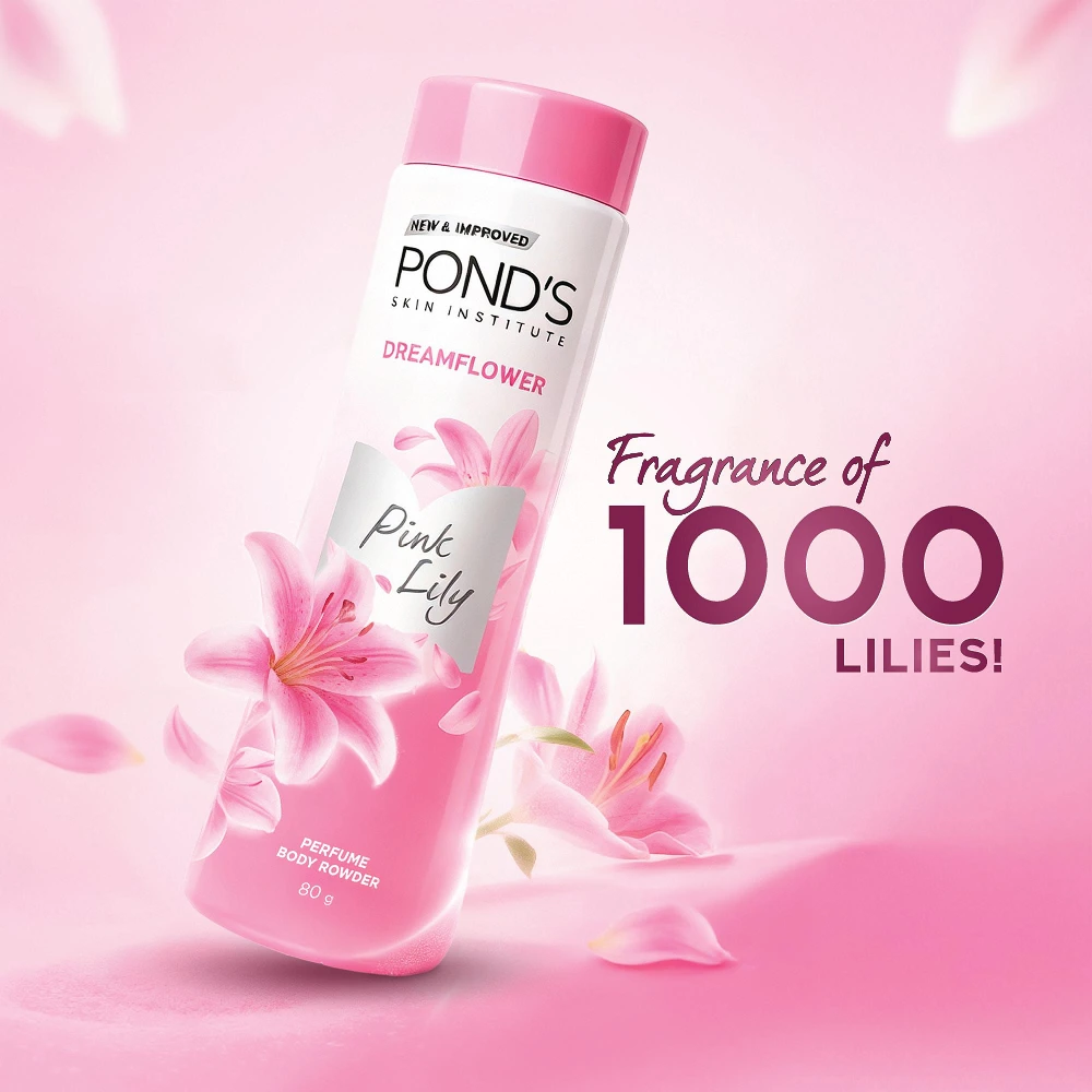 Dreamflower Pink Lily Perfume Body Powder