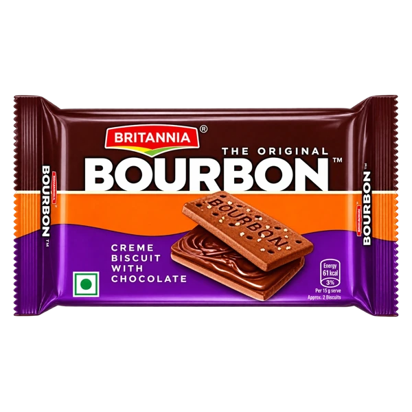 Britannia Original Bourbon Creme Biscuits with Chocolate