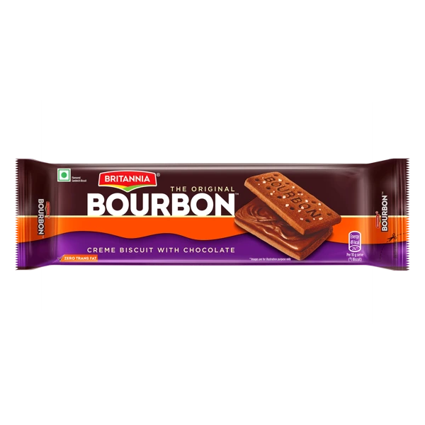 Britannia Original Bourbon Crème Biscuit With Chocolate