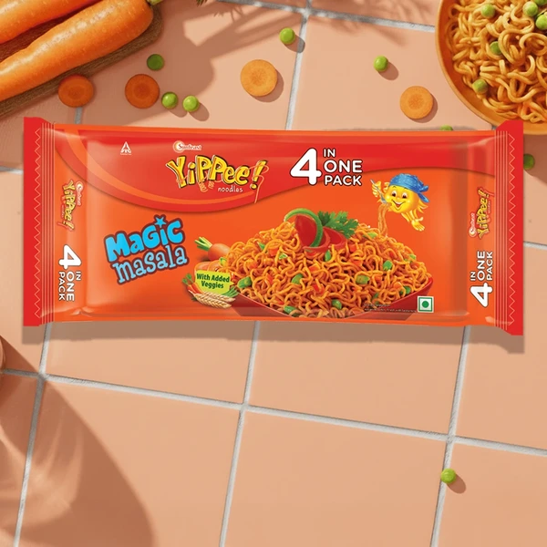Sunfeast Yippee Magic Masala Noodles, 4 in 1