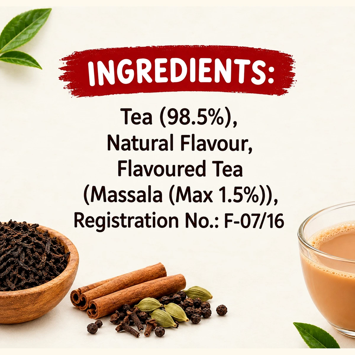 Tea Agni Strong Blend with 10% Extra Strong Leaves