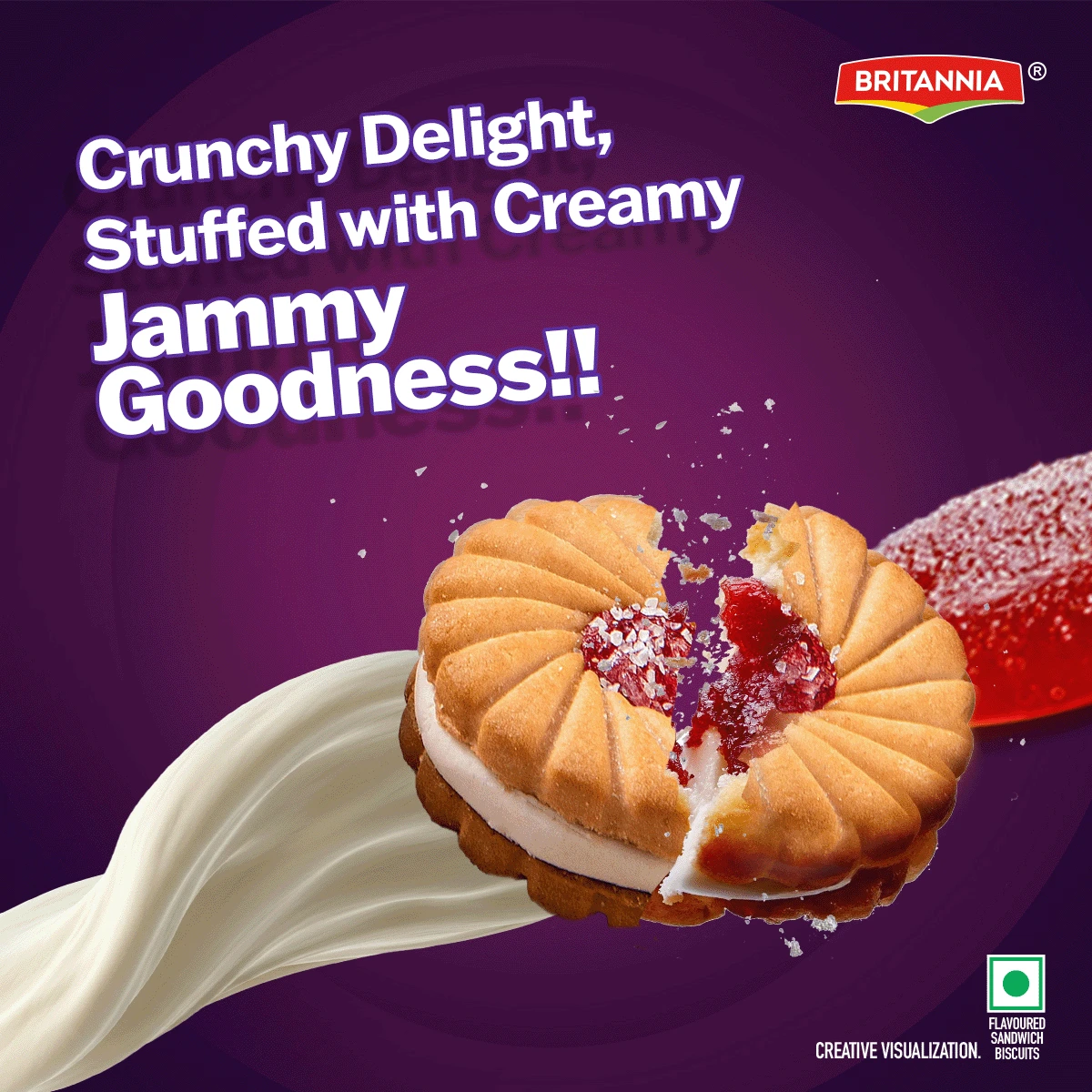 Treat Jim Jam Sandwich Creme Biscuits