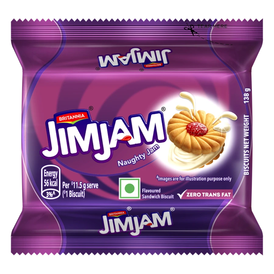 Treat JimJam Naughty Jam Crème Biscuits