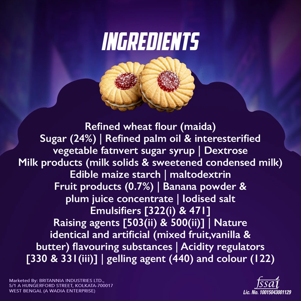 Treat JimJam Naughty Jam Crème Biscuits