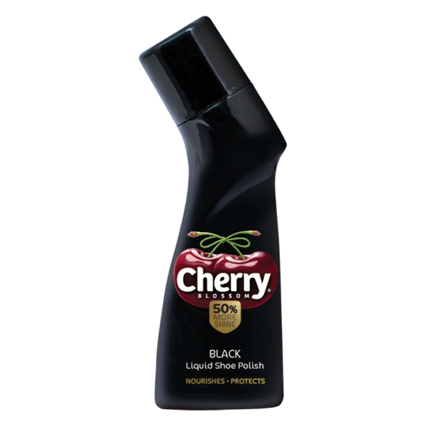 Cherry Blossom Black Liquid Shoe Polish