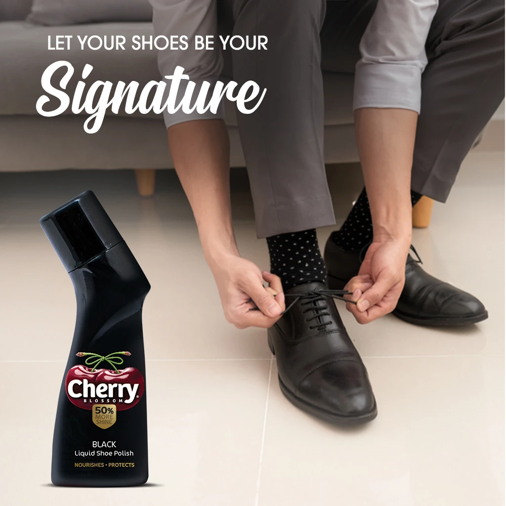 Blossom Black Liquid Shoe Polish