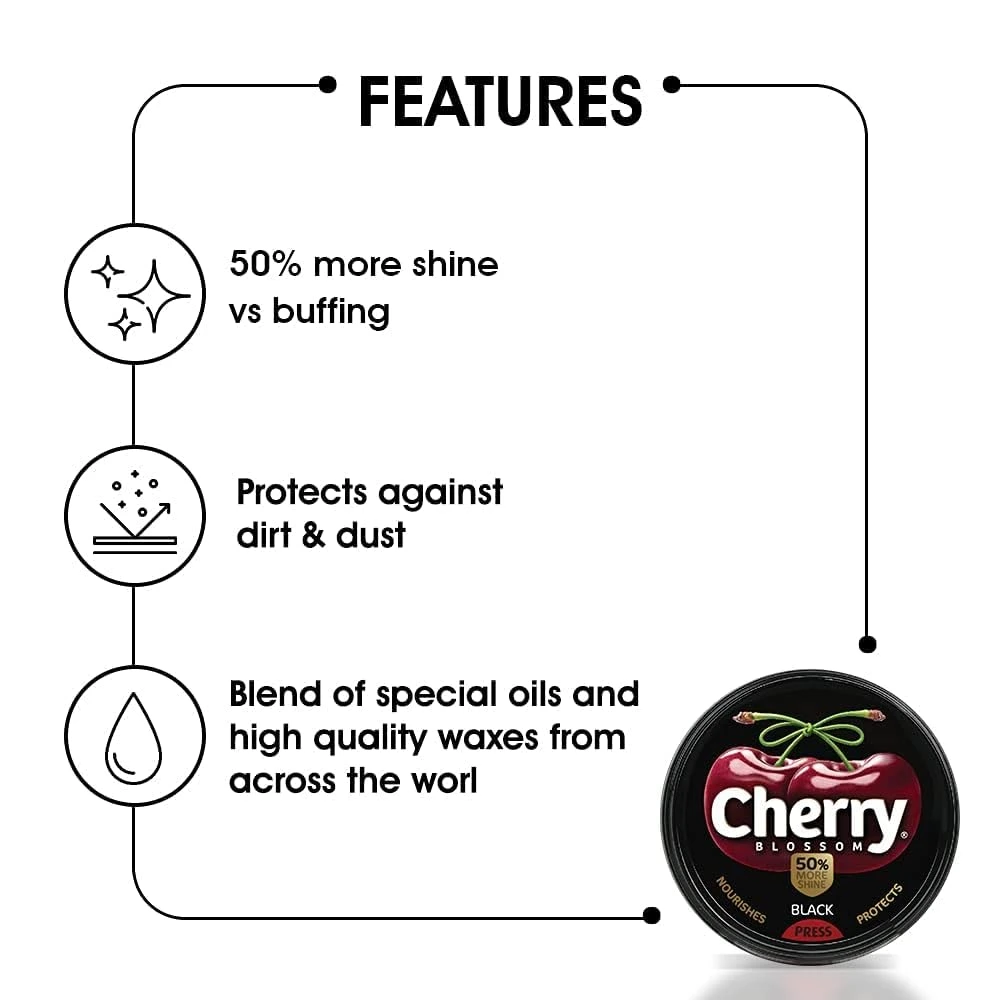 Blossom Black Wax Shoe Polish