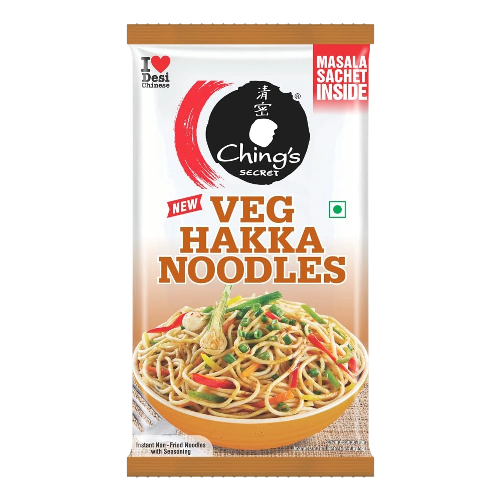 Veg Hakka Noodles With Masala