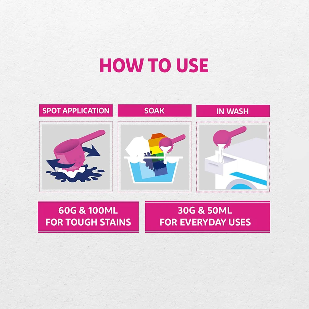 Oxi Action All in One Fabric Stain Remover Liquid