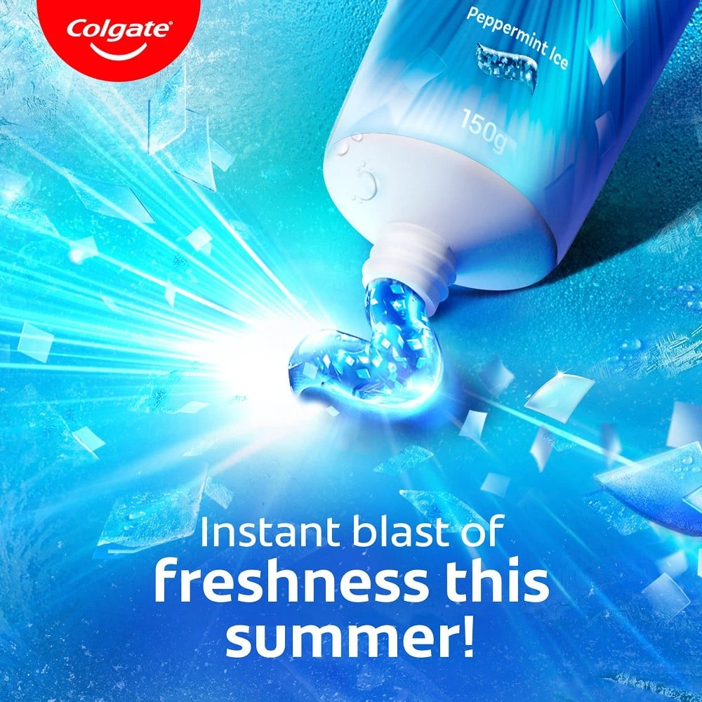 MaxFresh Peppermint Ice Blue Gel Toothpaste