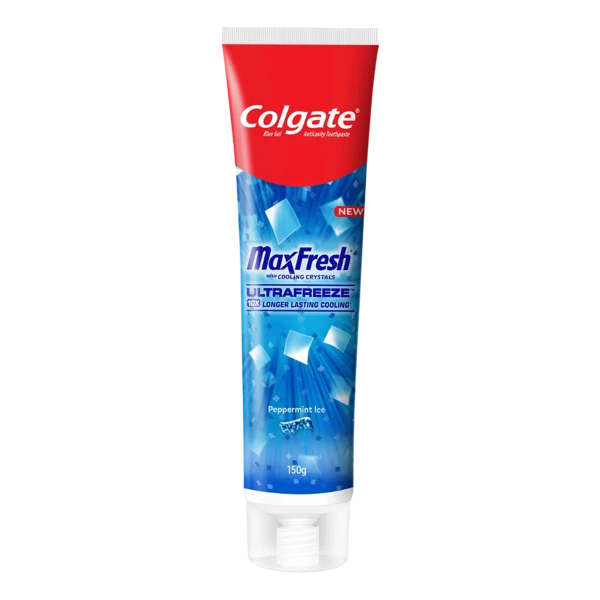 Colgate MaxFresh Peppermint Ice Blue Gel Toothpaste