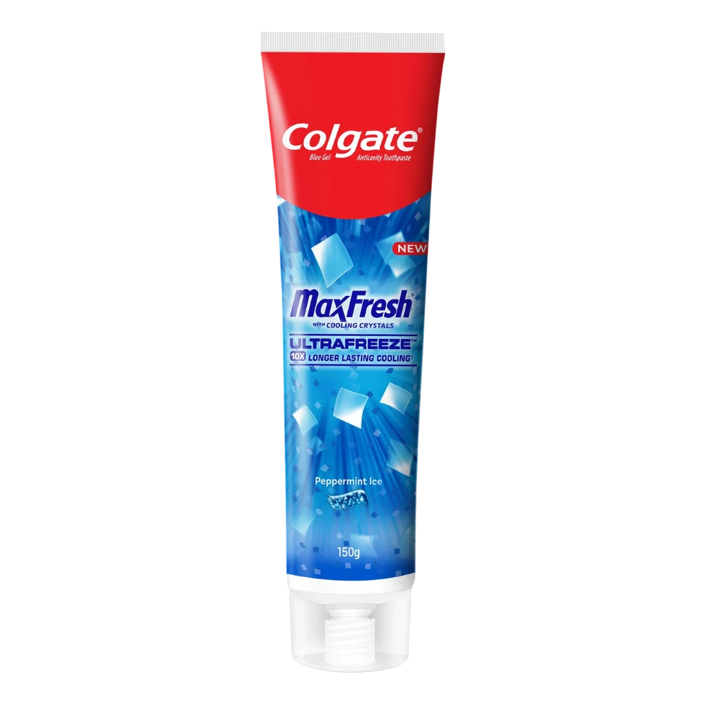 MaxFresh Peppermint Ice Blue Gel Toothpaste