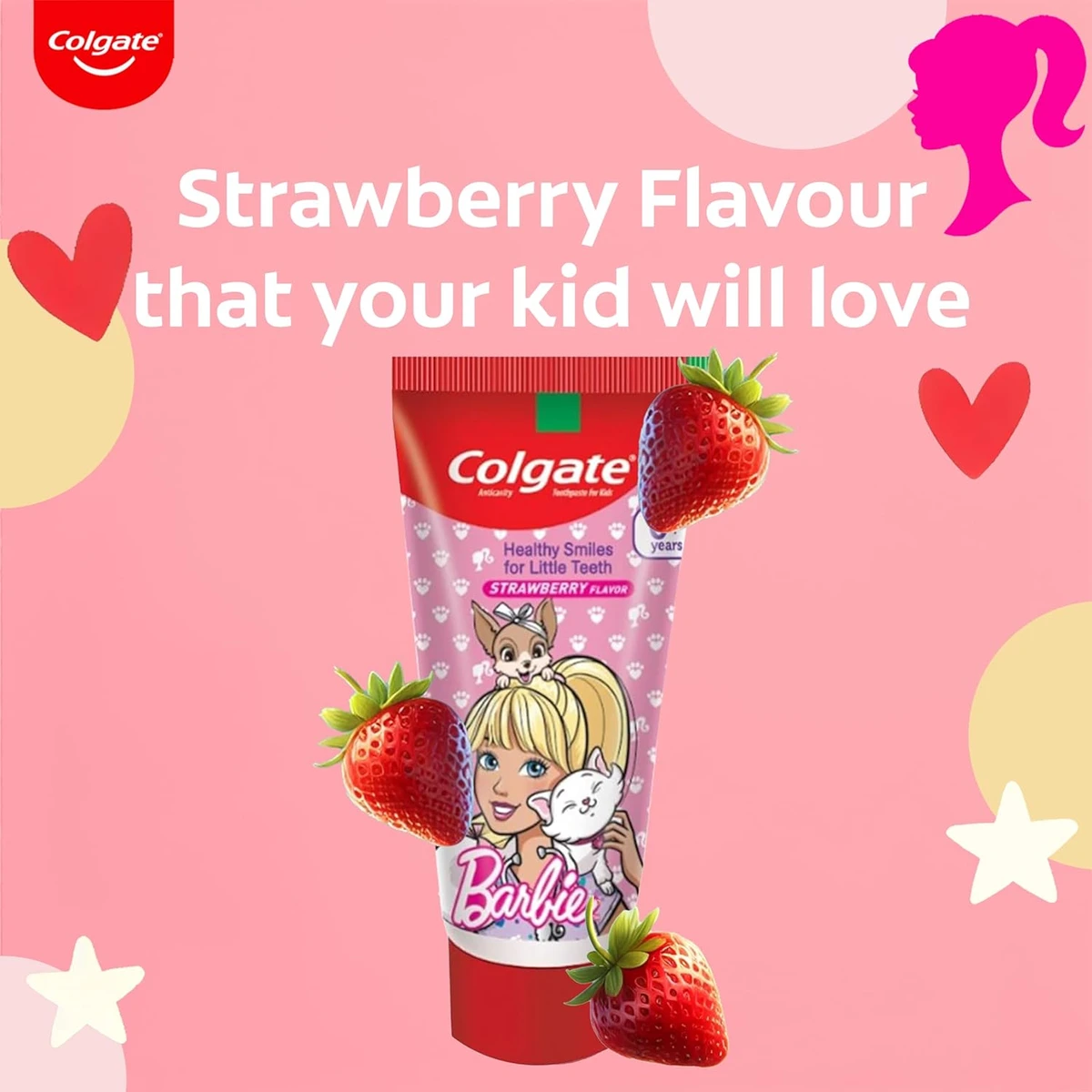 Kids Toothpaste Barbie Strawberry Flavour