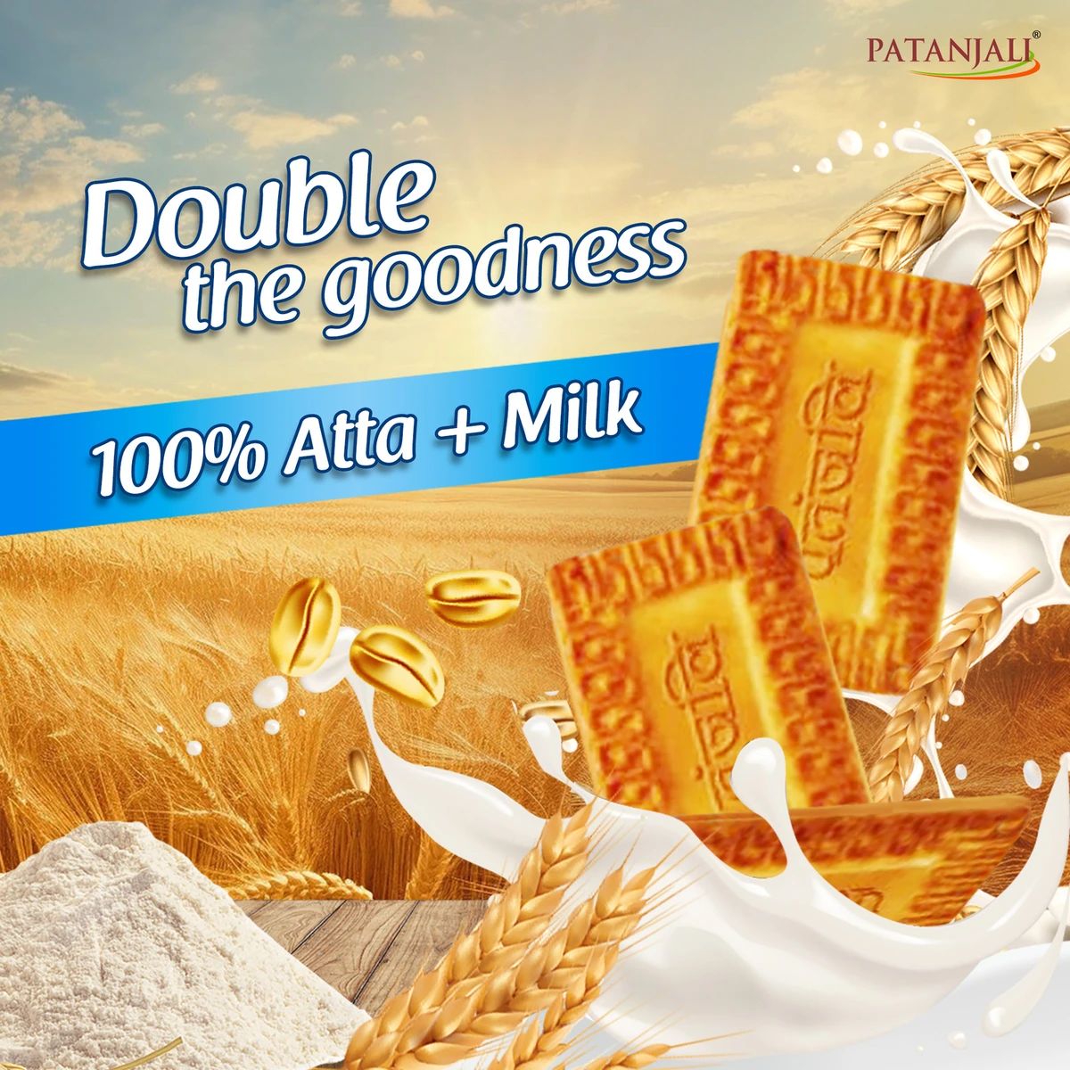 Doodh Atta Biscuits