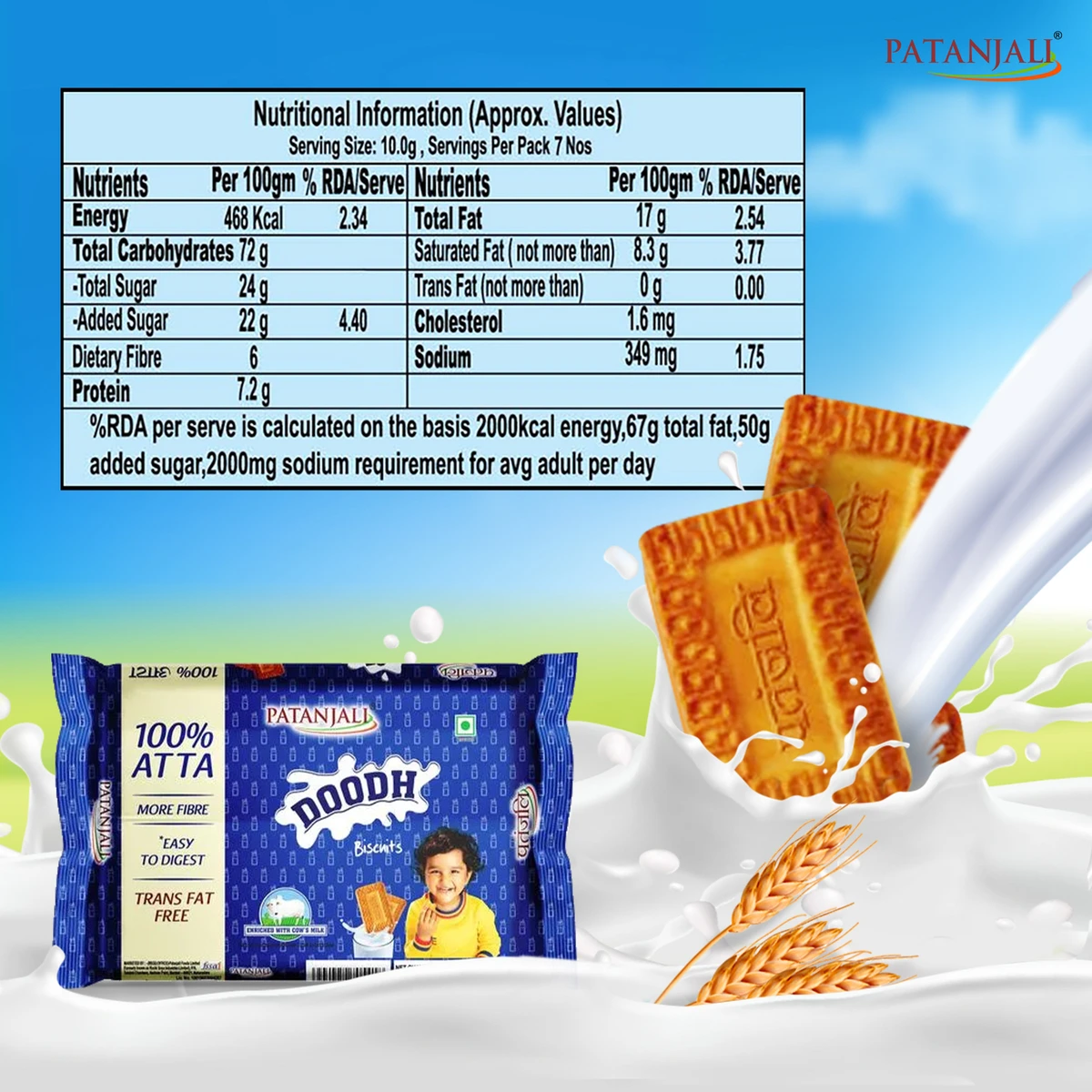 Doodh Atta Biscuits