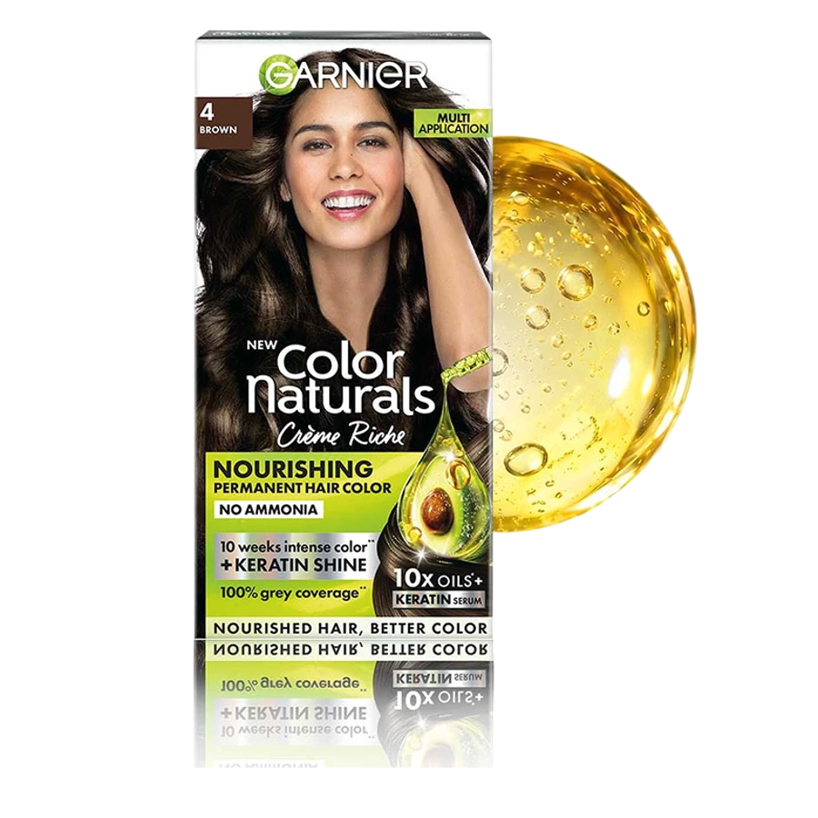 Color Naturals Keratin Hair Colour Shade 4 Brown