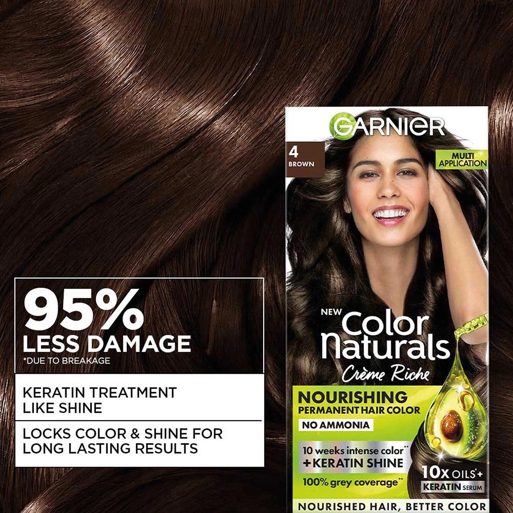 Color Naturals Keratin Hair Colour Shade 4 Brown
