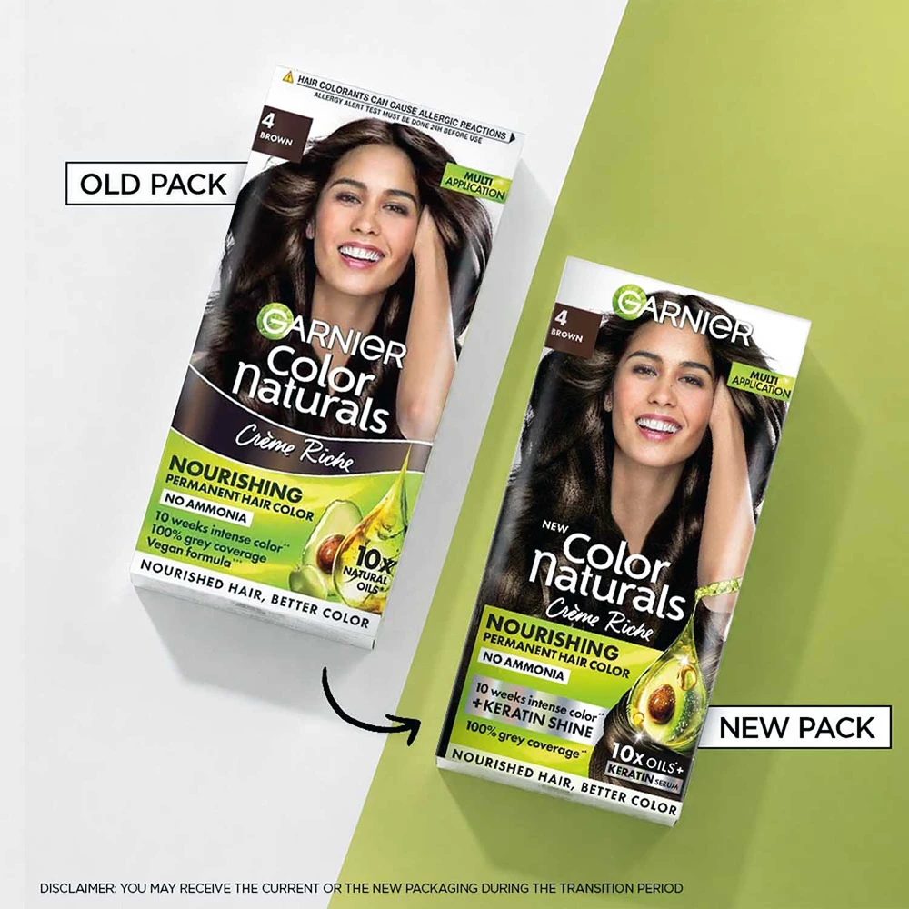 Color Naturals Keratin Hair Colour Shade 4 Brown