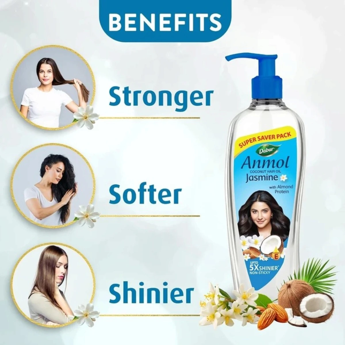 Anmol Jasmine Coconut Hair Oil