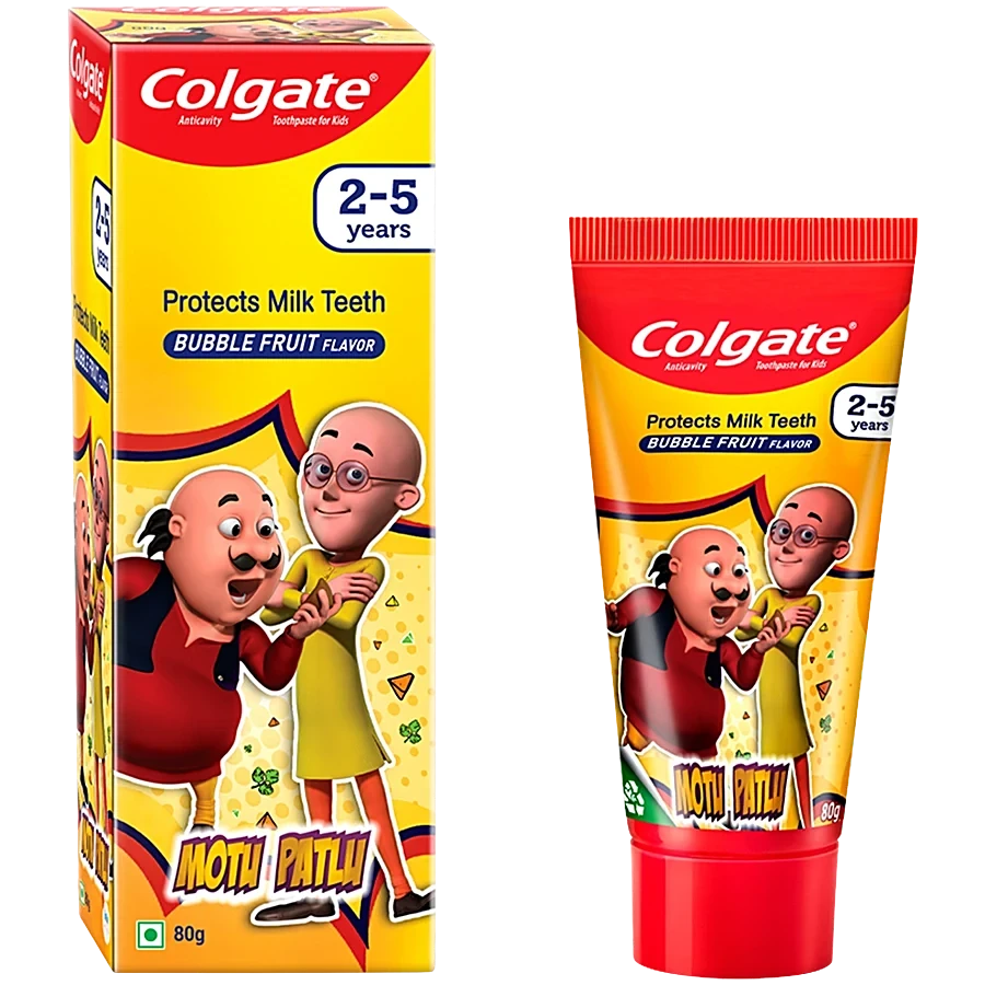 Kids Toothpaste Motu Patlu Bubble Fruit Flavour