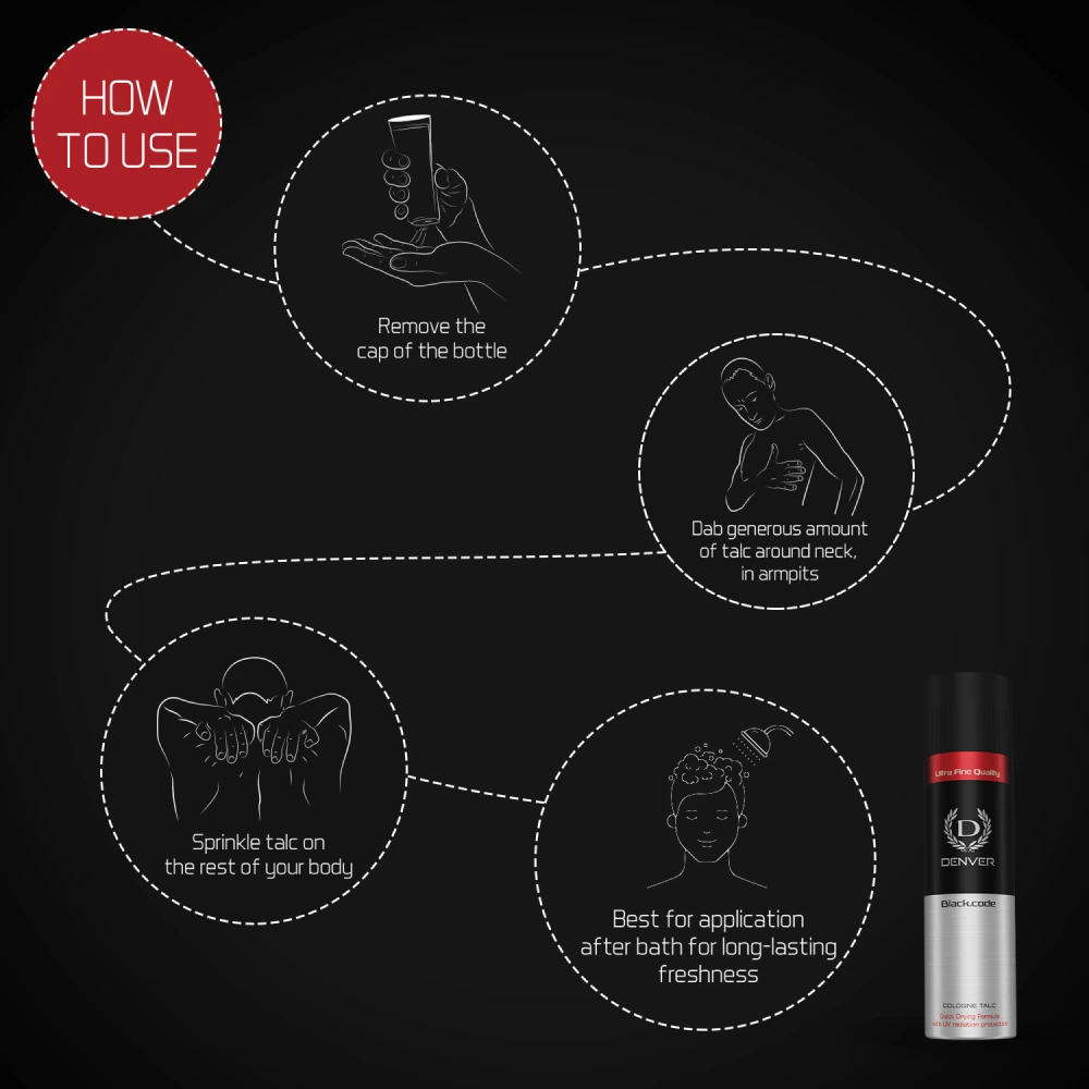 Black Code Cologne Talc Buy 1 Get 1 FREE
