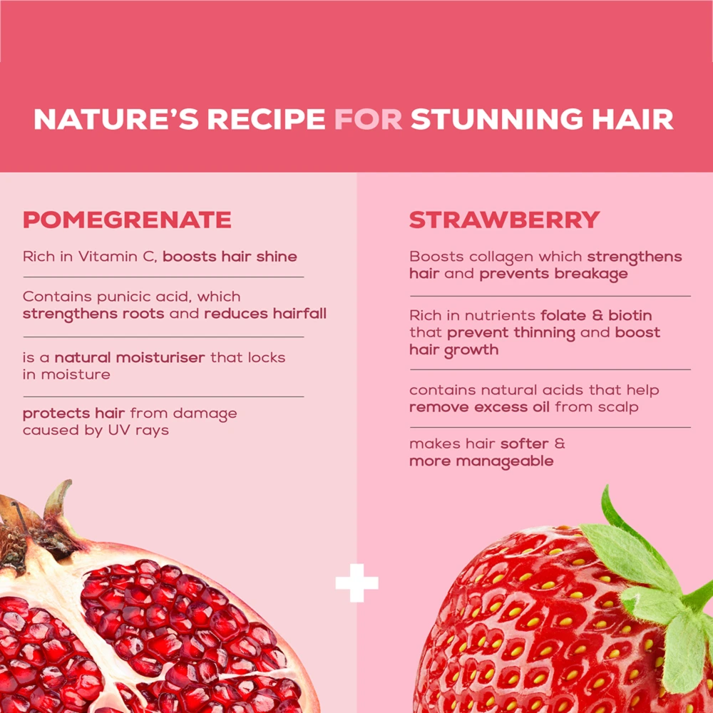 Hair Fruits Pomegranate & Strawberry Hairfall Conditioning Shampoo