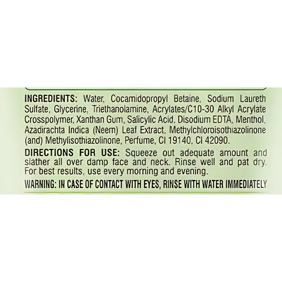 Pure Neem Purifying Gel Facewash