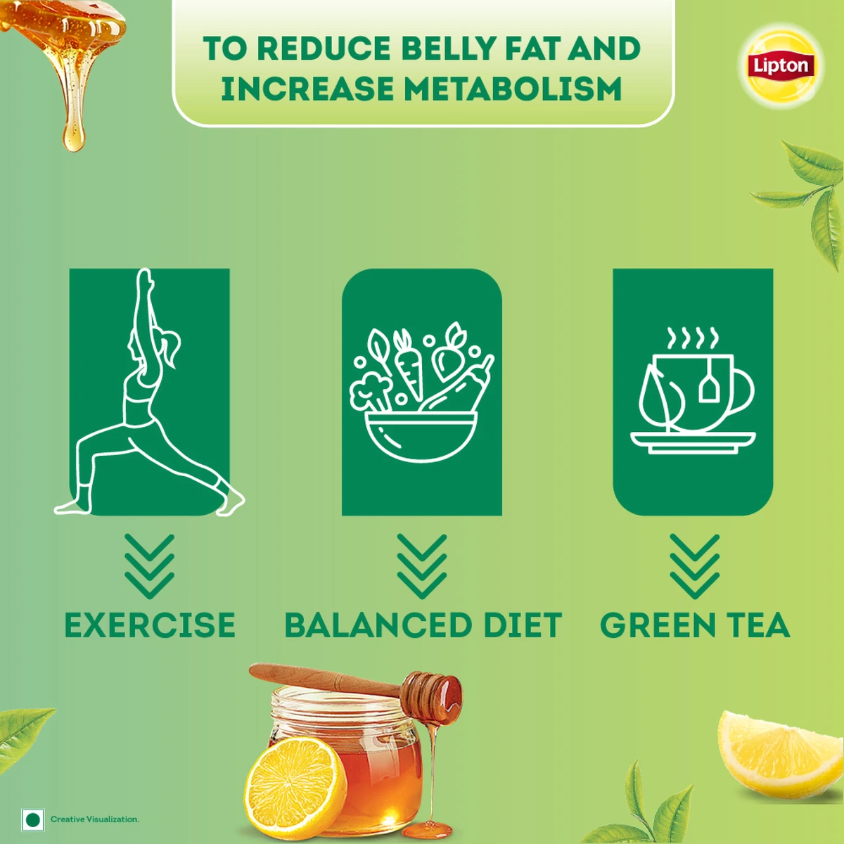 Honey And Lemon Green Tea Bags