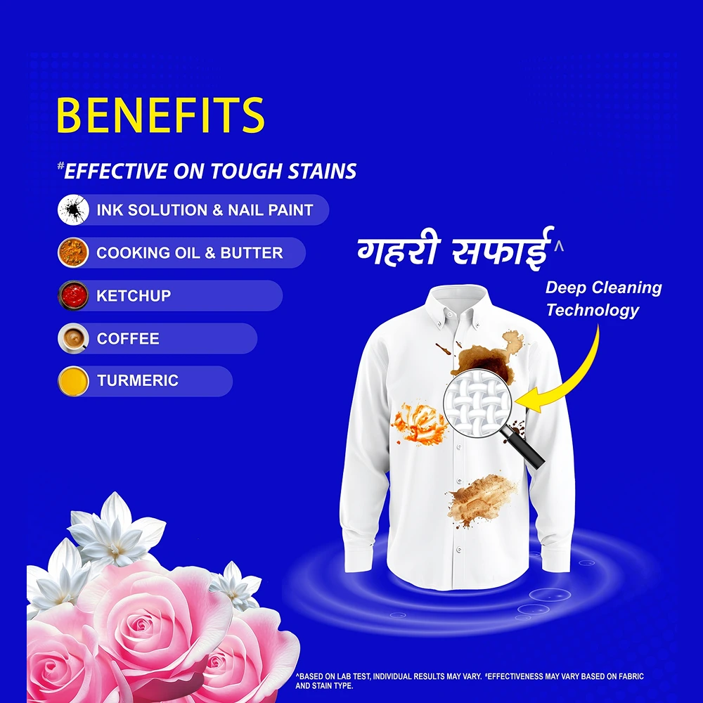 Powerwash Jasmine & Rose Detergent Powder