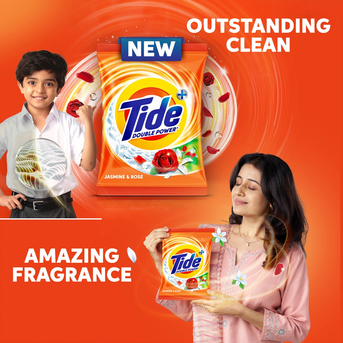 Plus Double Power Jasmine & Rose Detergent Powder