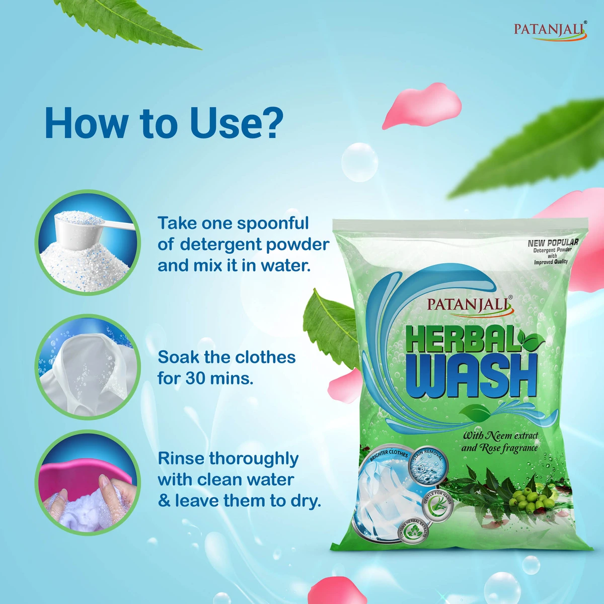 Herbal Wash Detergent Powder