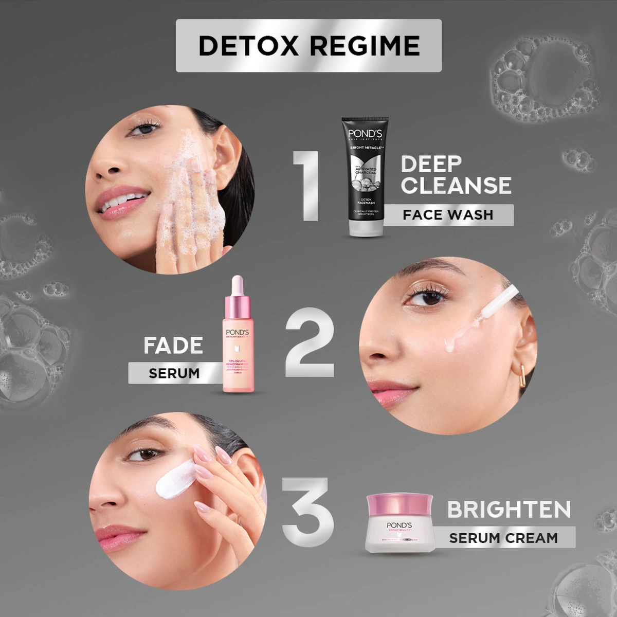 Bright Miracle Black Detox Facewash with Activated Charchoal