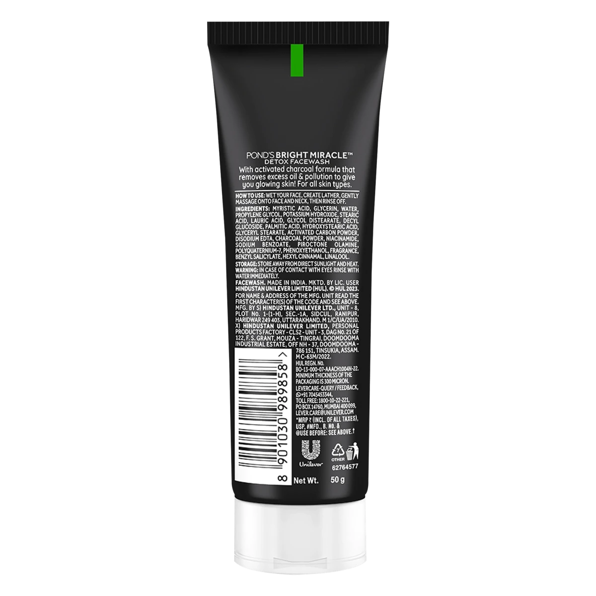 Bright Miracle Black Detox Facewash with Activated Charchoal