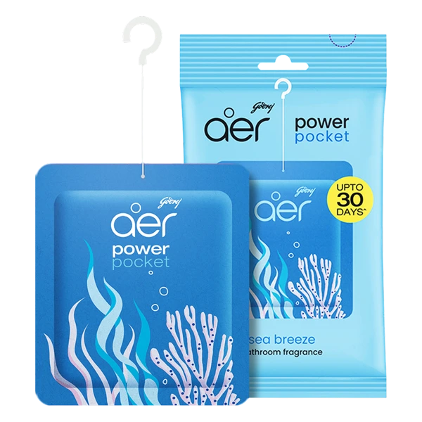 Godrej Aer Power Pocket Sea Breeze Bathroom Fragrance