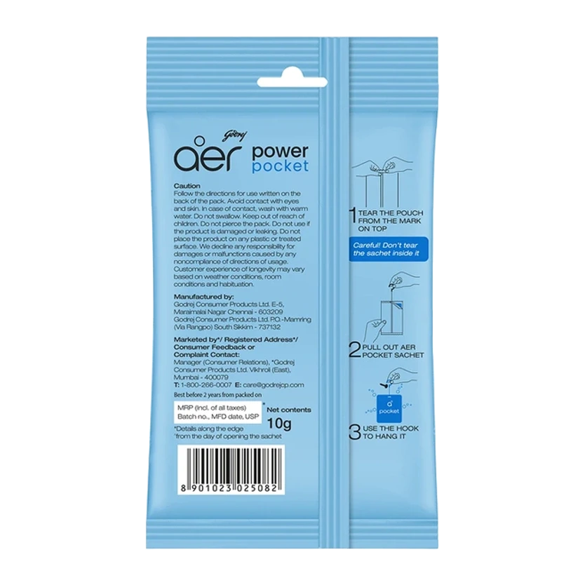 Aer Power Pocket Sea Breeze Bathroom Fragrance