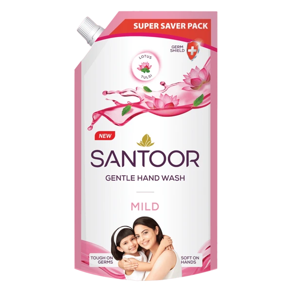 Santoor Mild Gentle Handwash Lotus and Tulsi Refill